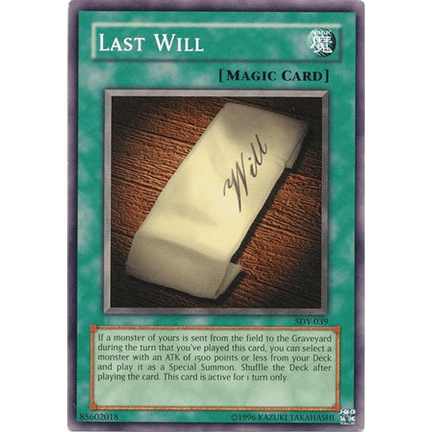 Last Will - SDY-039 - Common