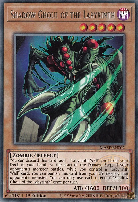 Shadow Ghoul of the Labyrinth - MAZE-EN002 - Rare
