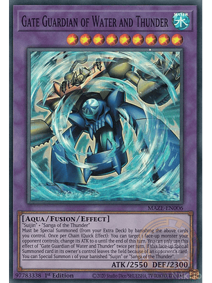 Gate Guardian of Water and Thunder - MAZE-EN006 - Super Rare 