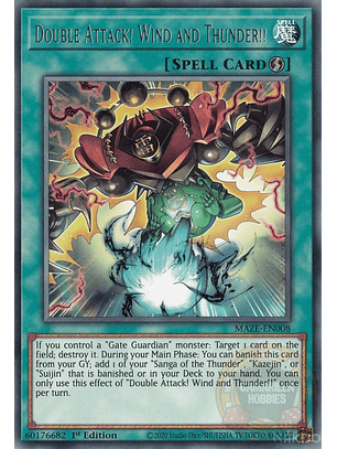 Double Attack! Wind and Thunder!! - MAZE-EN008 - Rare 
