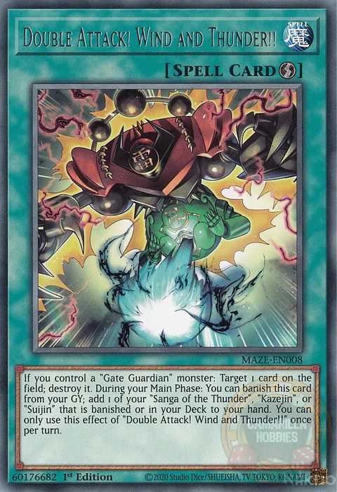 Double Attack! Wind and Thunder!! - MAZE-EN008 - Rare 