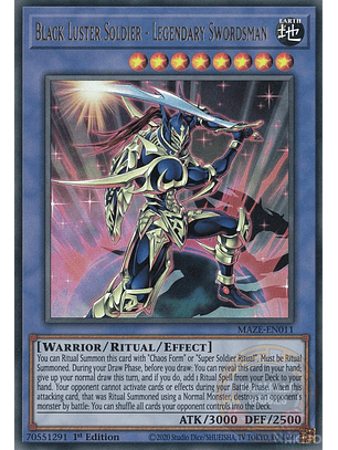 Black Luster Soldier - Legendary Swordsman - MAZE-EN011 - Ultra Rare 