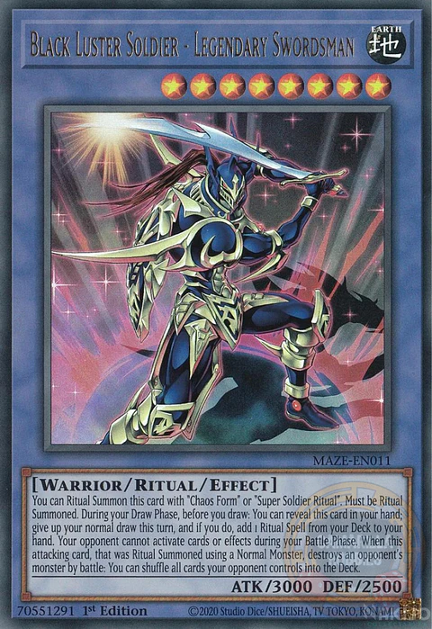 Black Luster Soldier - Legendary Swordsman - MAZE-EN011 - Ultra Rare 
