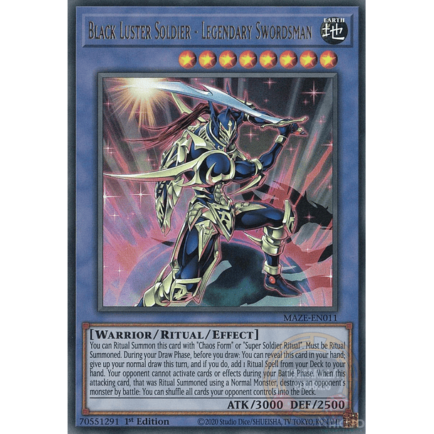 Black Luster Soldier - Legendary Swordsman - MAZE-EN011 - Ultra Rare 