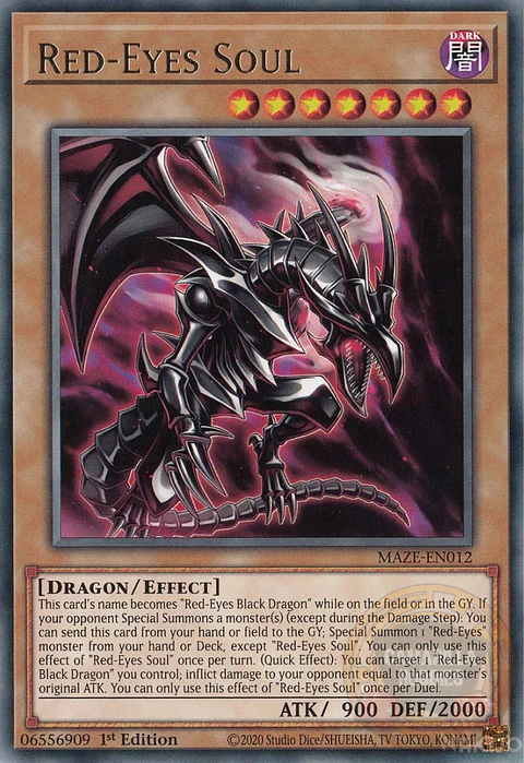 Red-Eyes Soul - MAZE-EN012 - Rare 