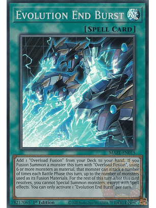 Evolution End Burst - MAZE-EN015 - Super Rare 
