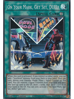 On Your Mark, Get Set, DUEL! - MAZE-EN016 - Super Rare 