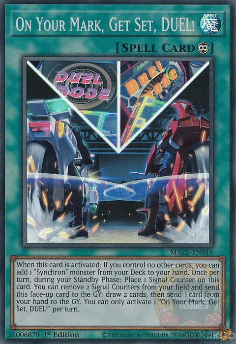 On Your Mark, Get Set, DUEL! - MAZE-EN016 - Super Rare 