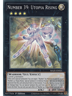 Number 39: Utopia Rising - MAZE-EN021 - Super Rare 