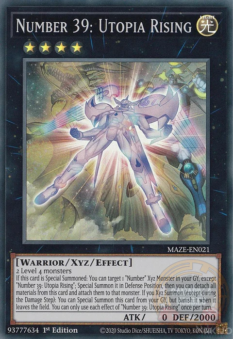 Number 39: Utopia Rising - MAZE-EN021 - Super Rare 