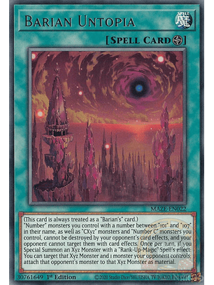 Barian Untopia - MAZE-EN022 - Rare 