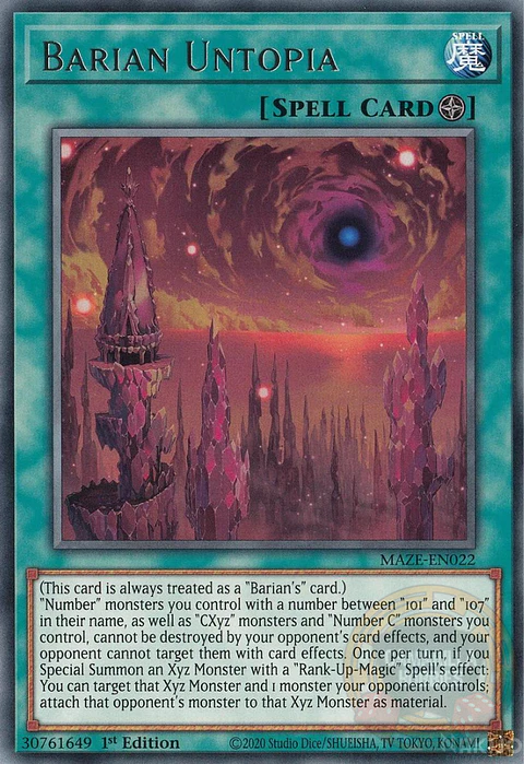 Barian Untopia - MAZE-EN022 - Rare 