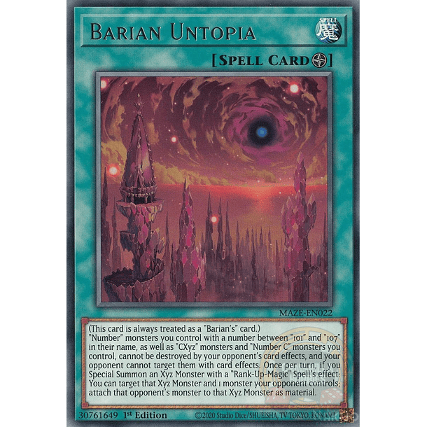 Barian Untopia - MAZE-EN022 - Rare 