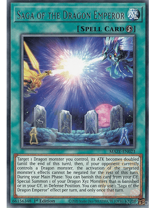 Saga of the Dragon Emperor - MAZE-EN023 - Rare