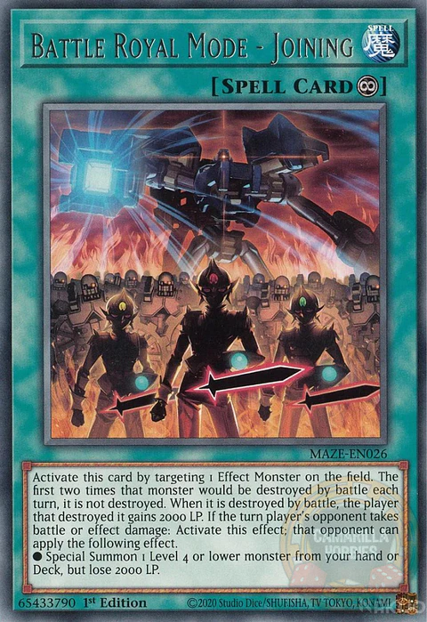 Battle Royal Mode - Joining - MAZE-EN026 - Rare 