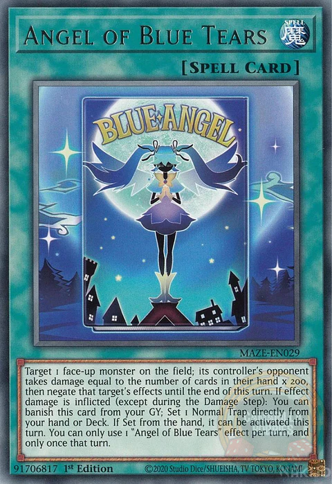 Angel of Blue Tears - MAZE-EN029 - Rare
