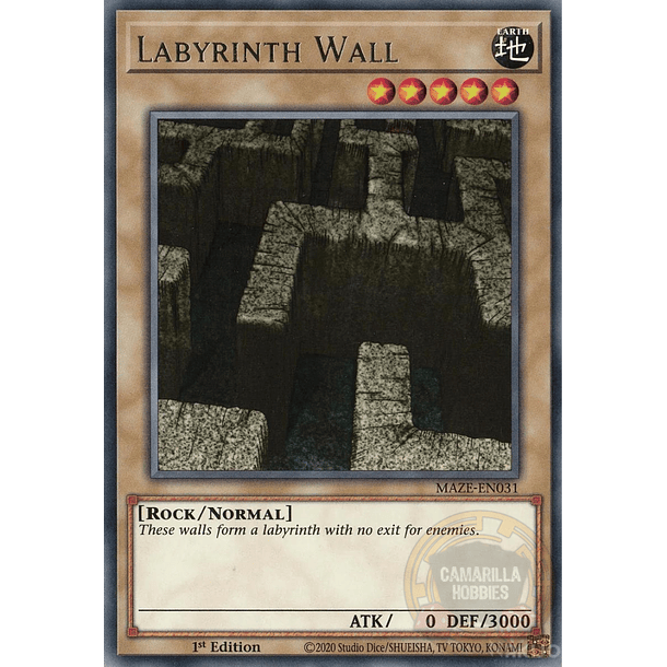 Labyrinth Wall - MAZE-EN031 - Rare 
