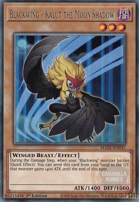 Blackwing - Kalut the Moon Shadow - MAZE-EN037 - Rare