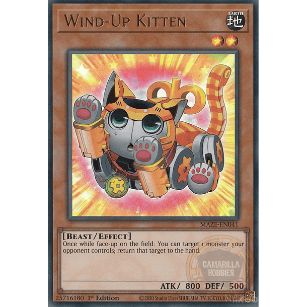 Wind-Up Kitten - MAZE-EN041 - Ultra Rare 