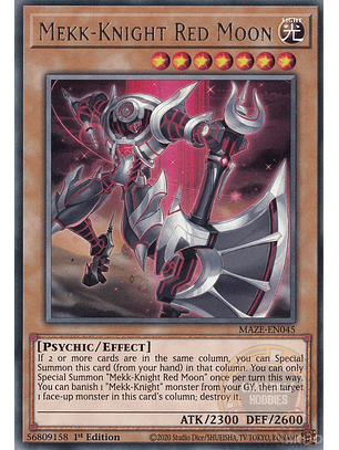 Mekk-Knight Red Moon - MAZE-EN045 - Rare 
