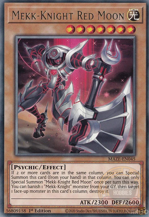 Mekk-Knight Red Moon - MAZE-EN045 - Rare 