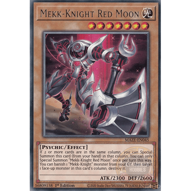 Mekk-Knight Red Moon - MAZE-EN045 - Rare 