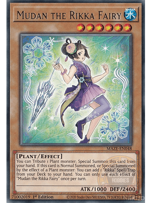 Mudan the Rikka Fairy - MAZE-EN048 - Rare 