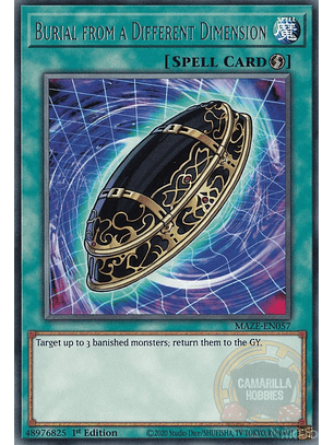 Burial from a Different Dimension - MAZE-EN057 - Rare 