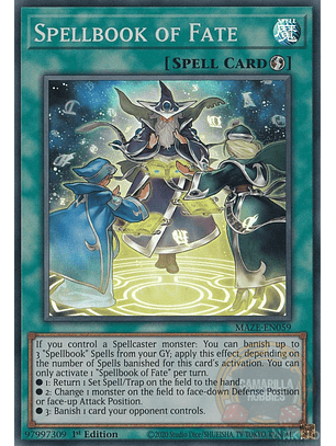 Spellbook of Fate - MAZE-EN059 - Super Rare 