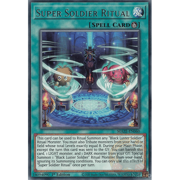 Super Soldier Ritual - MAZE-EN060 - Rare 