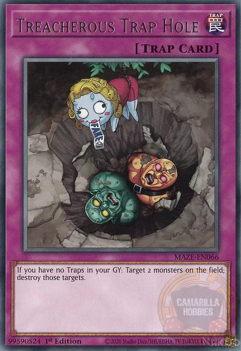 Treacherous Trap Hole - MAZE-EN066 - Rare 