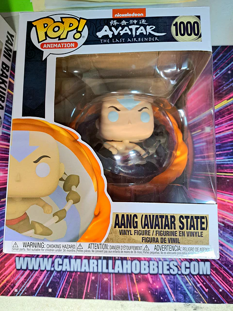 Funko Pop Super: Avatar - Aang (Avatar State) 6 Pulgadas #1000