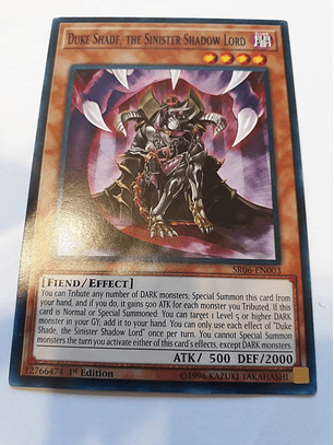 Duke Shade, the Sinister Shadow Lord - SR06-EN003 - Common 