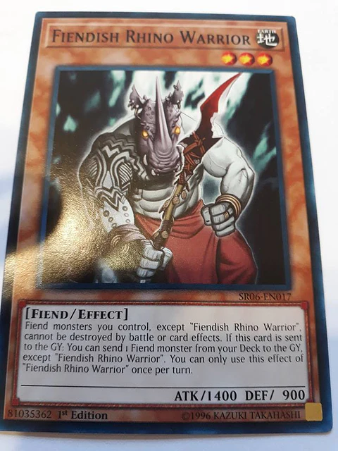 Fiendish Rhino Warrior - SR06-EN017 - Common