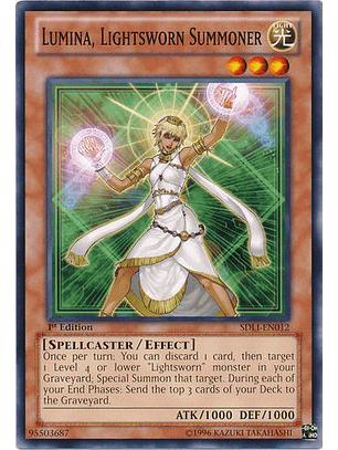 Lumina, Lightsworn Summoner - SDLI-EN012 - Common 1st Edition