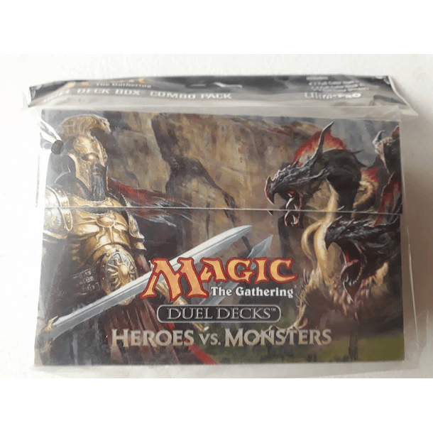 Duel Deck Box combo Pack Ultra Pro - Heroes Vs Monsters