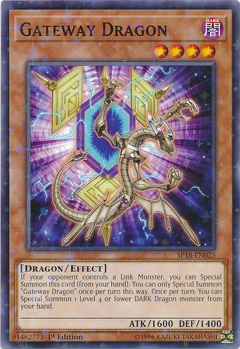 Gateway Dragon - SP18-EN025 - Starfoil Rare