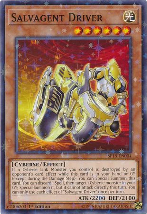 Salvagent Driver - SP18-EN004 - Starfoil Rare