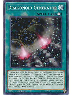 Dragonoid Generator - SP18-EN041 - Starfoil Rare