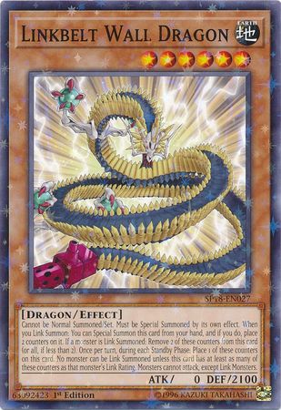Linkbelt Wall Dragon - SP18-EN027 - Starfoil Rare 1