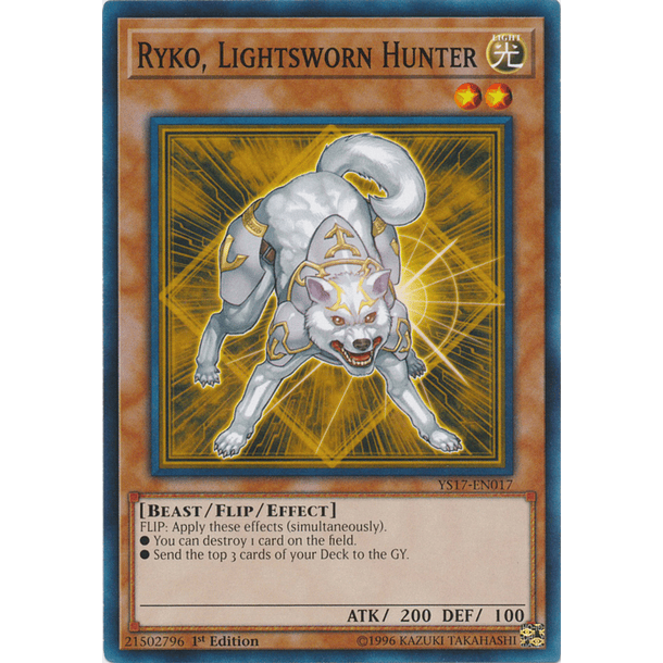 Ryko, Lightsworn Hunter - YS17-EN017 - Common