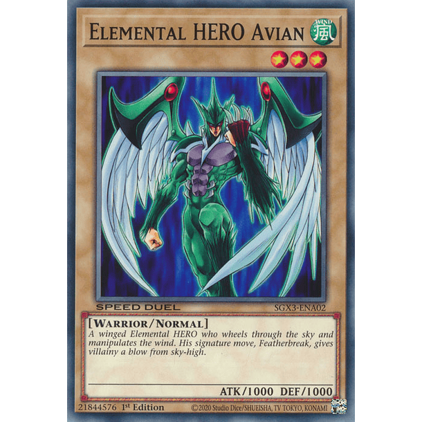 Elemental HERO Avian - SGX3-ENA02 - Common