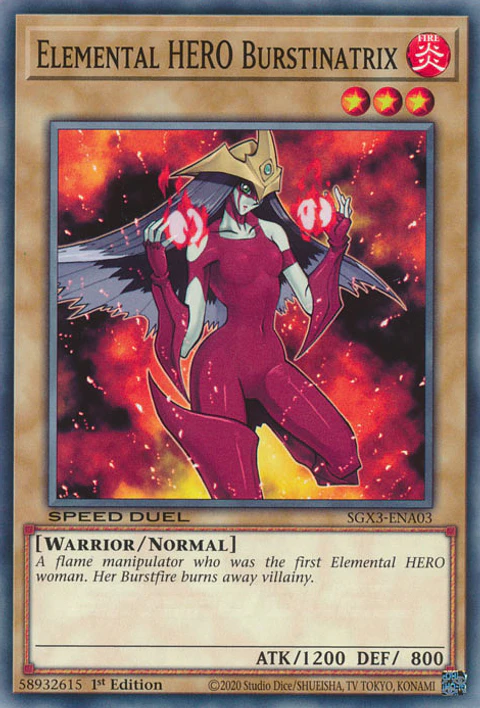Elemental HERO Burstinatrix - SGX3-ENA03 - Common