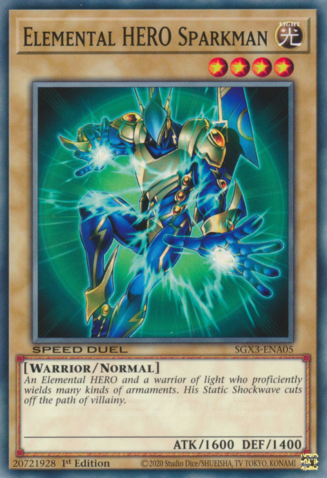 Elemental HERO Sparkman - SGX3-ENA05 - Common  1