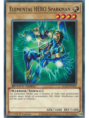 Elemental HERO Sparkman - SGX3-ENA05 - Common 