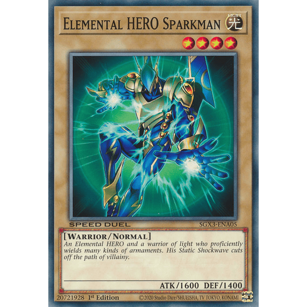 Elemental HERO Sparkman - SGX3-ENA05 - Common 