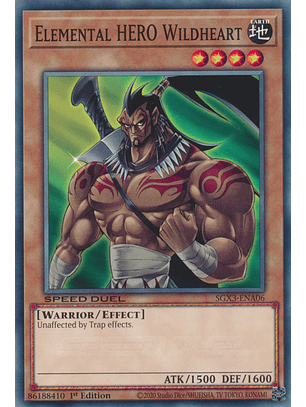 Elemental HERO Wildheart - SGX3-ENA06 - Common