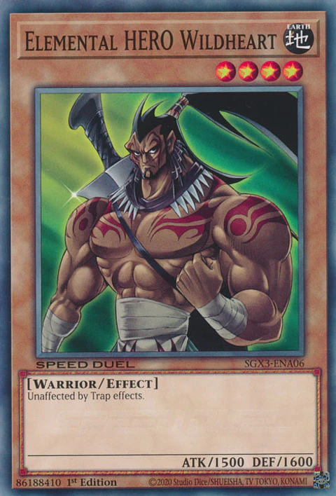 Elemental HERO Wildheart - SGX3-ENA06 - Common