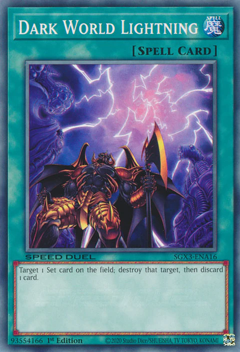 Dark World Lightning - SGX3-ENA16 - Common