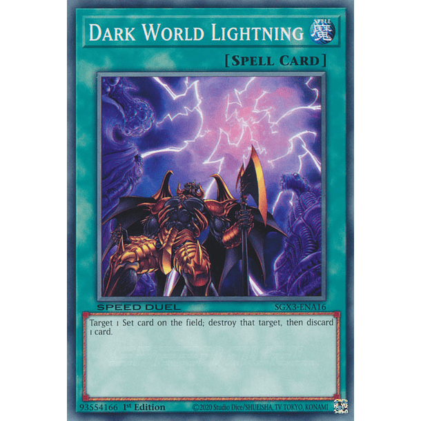 Dark World Lightning - SGX3-ENA16 - Common